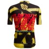 Wielershirt Santini 2023 La Fleche Wallonne - Geel Zwart Rood